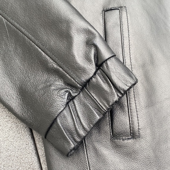 Lined Leather Jacket - Picture 2 of 9